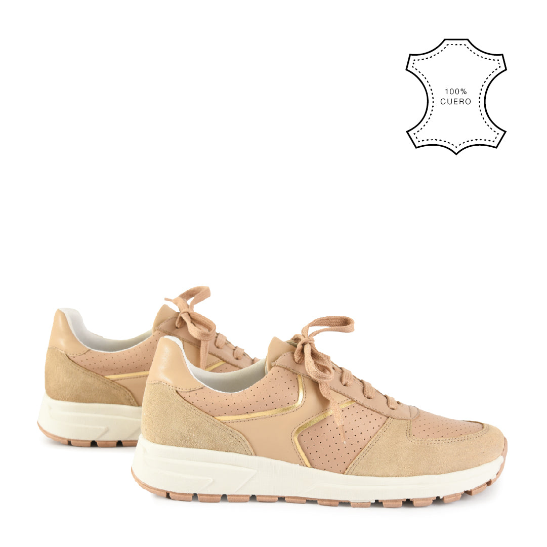 Zapatilla laura beige