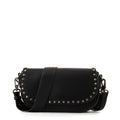 Cartera bandolera con tapa nicola pequeña negro