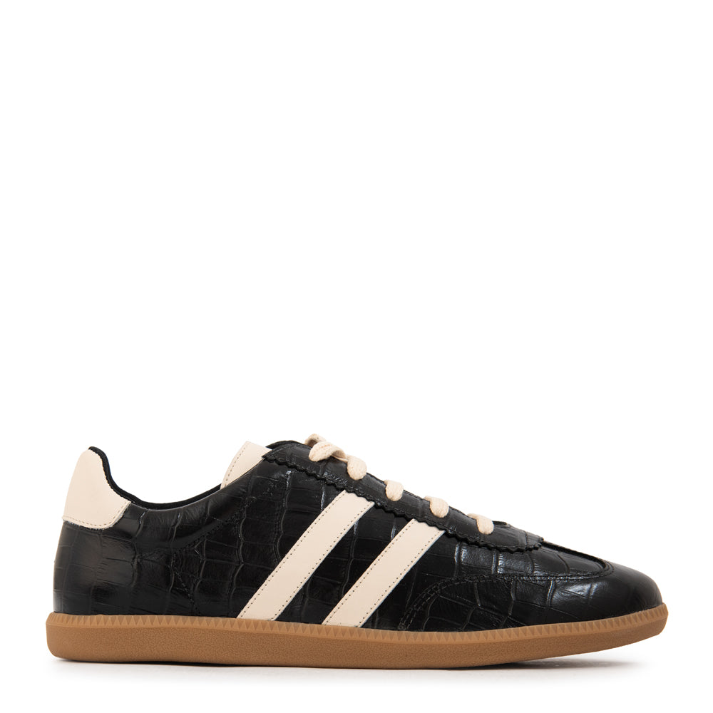 Zapatilla ellen cuero negro