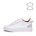 Zapatilla rosemarie cuero blanco