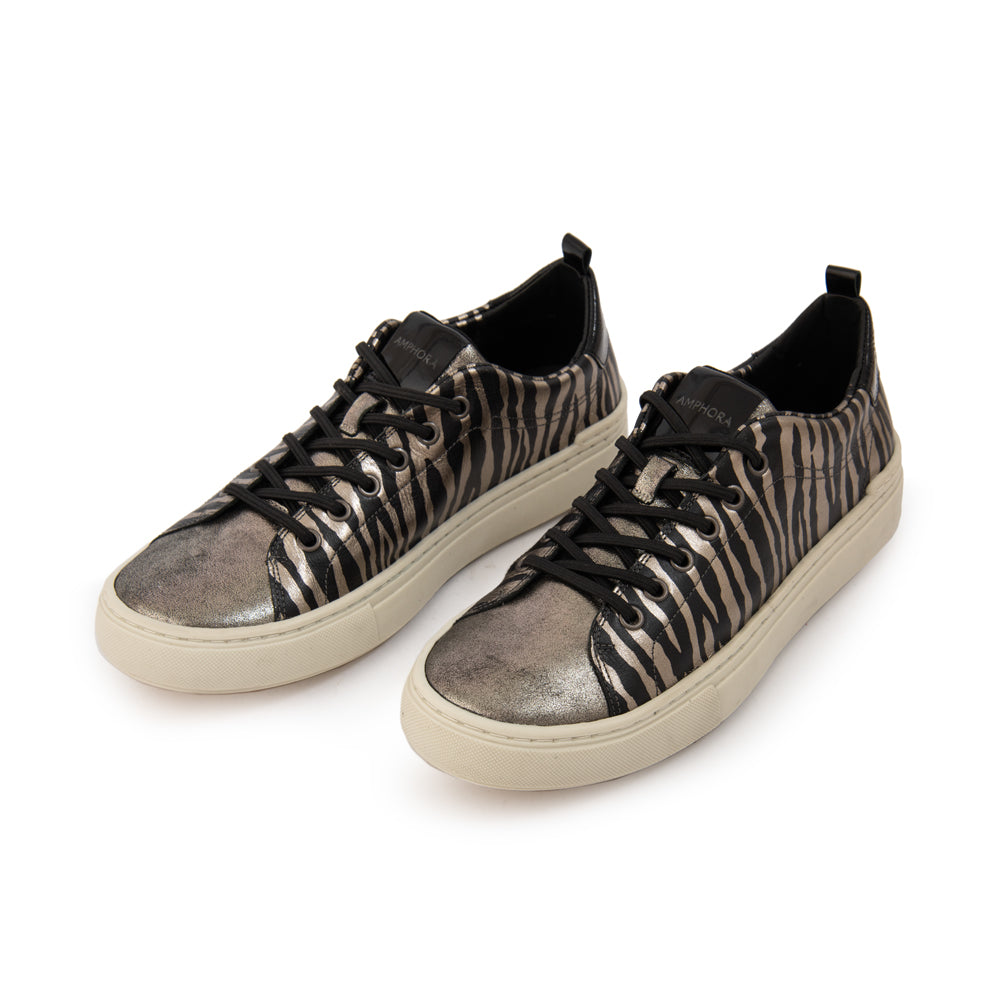 Zapatilla wild cuero negro