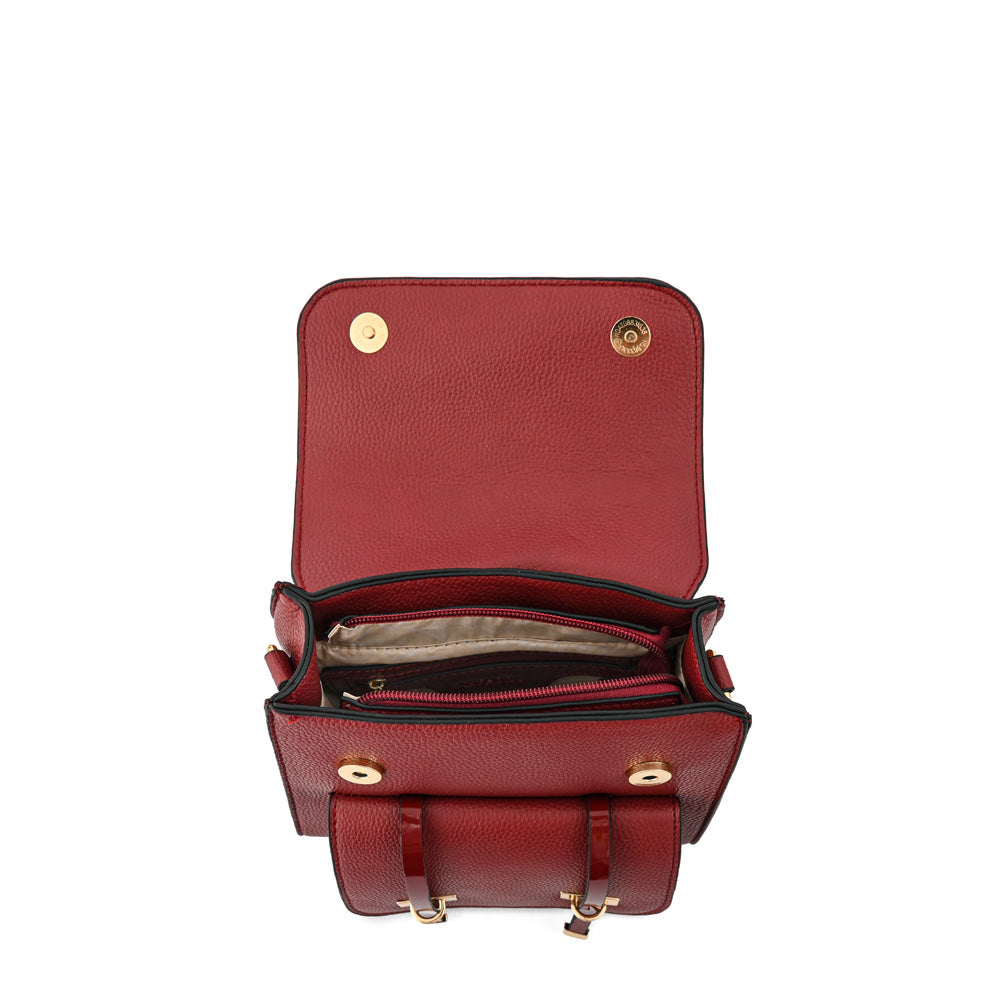 Mochila con tapa kelly pequeña rojo