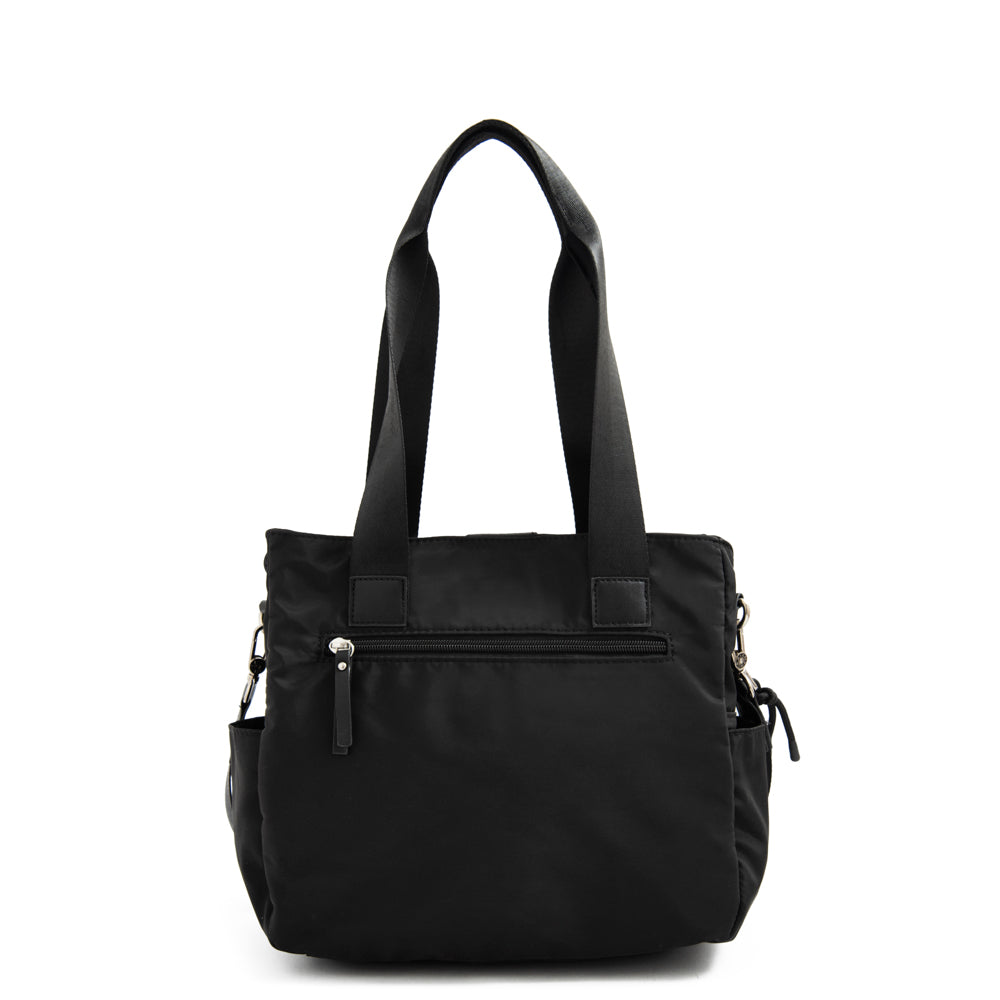 Cartera tote tres divisiones adelina mediana negro