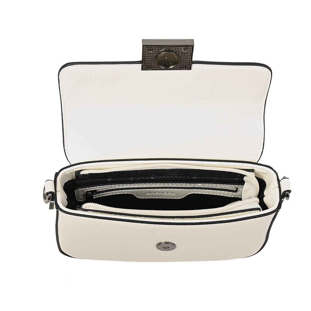 Cartera bandolera alba pequeña blanco