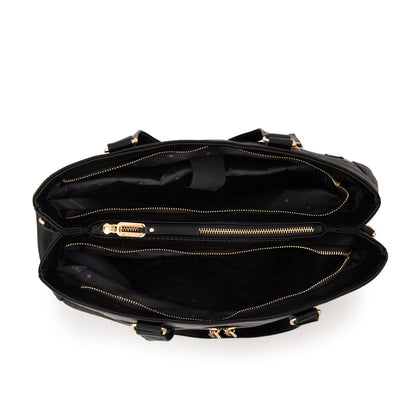 Cartera tote porta notebook grande benin negro