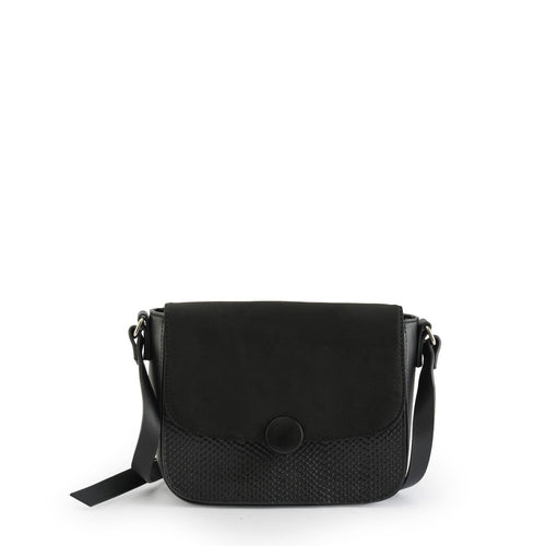 amphora bouton cartera tipo bandolera con tapa negro
