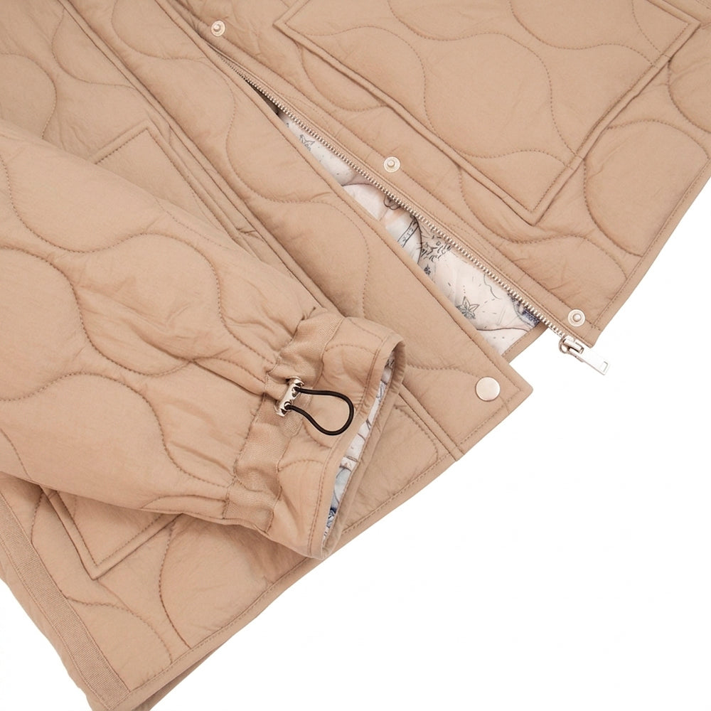 Jacket puffy soft bruselas beige oscuro
