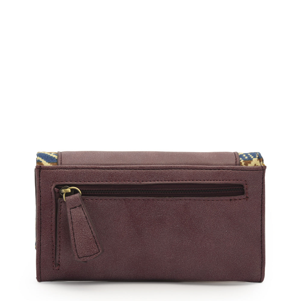 Billetera acordeon calvin mediana berry