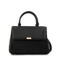 Cartera tote con tapa clary mediana negro