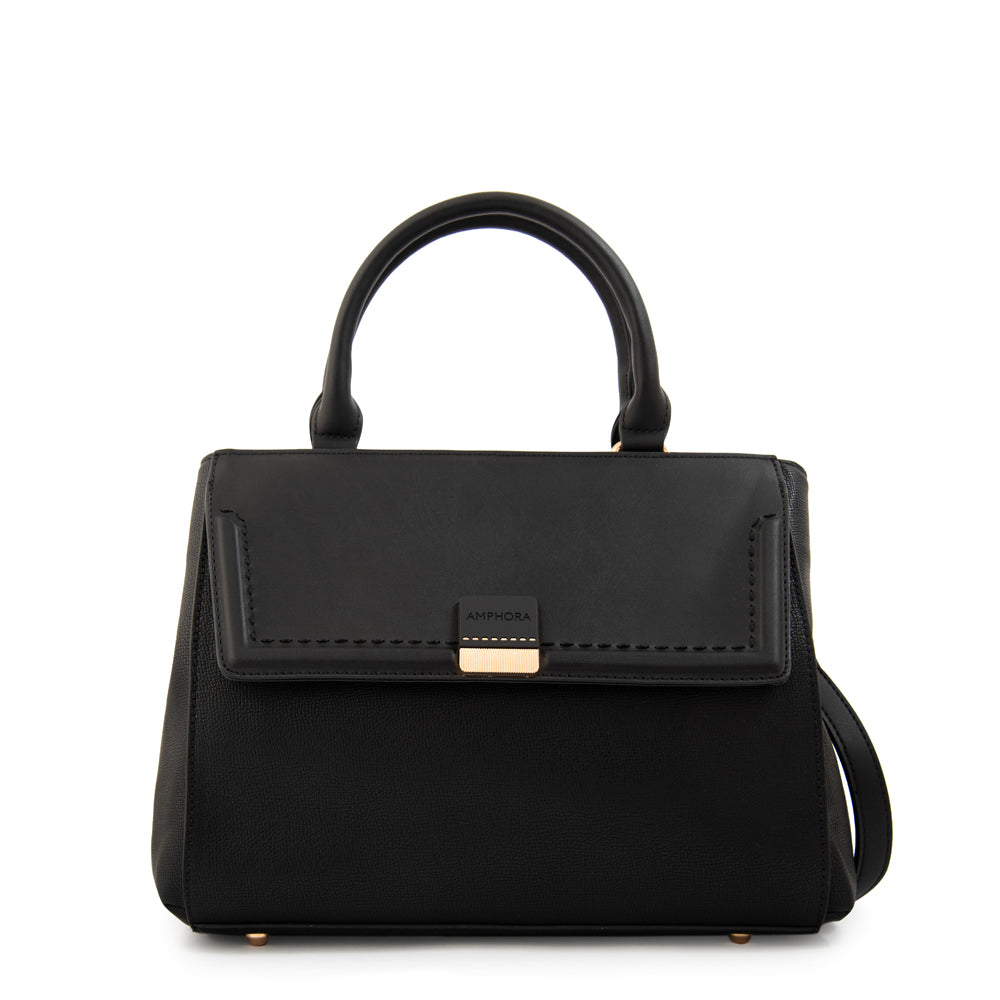 Cartera tote con tapa clary mediana