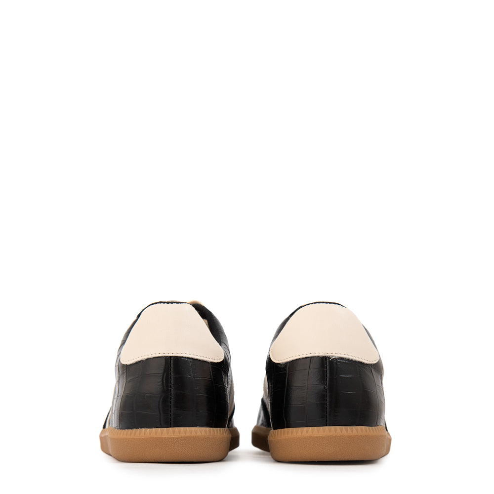 Zapatilla ellen cuero negro
