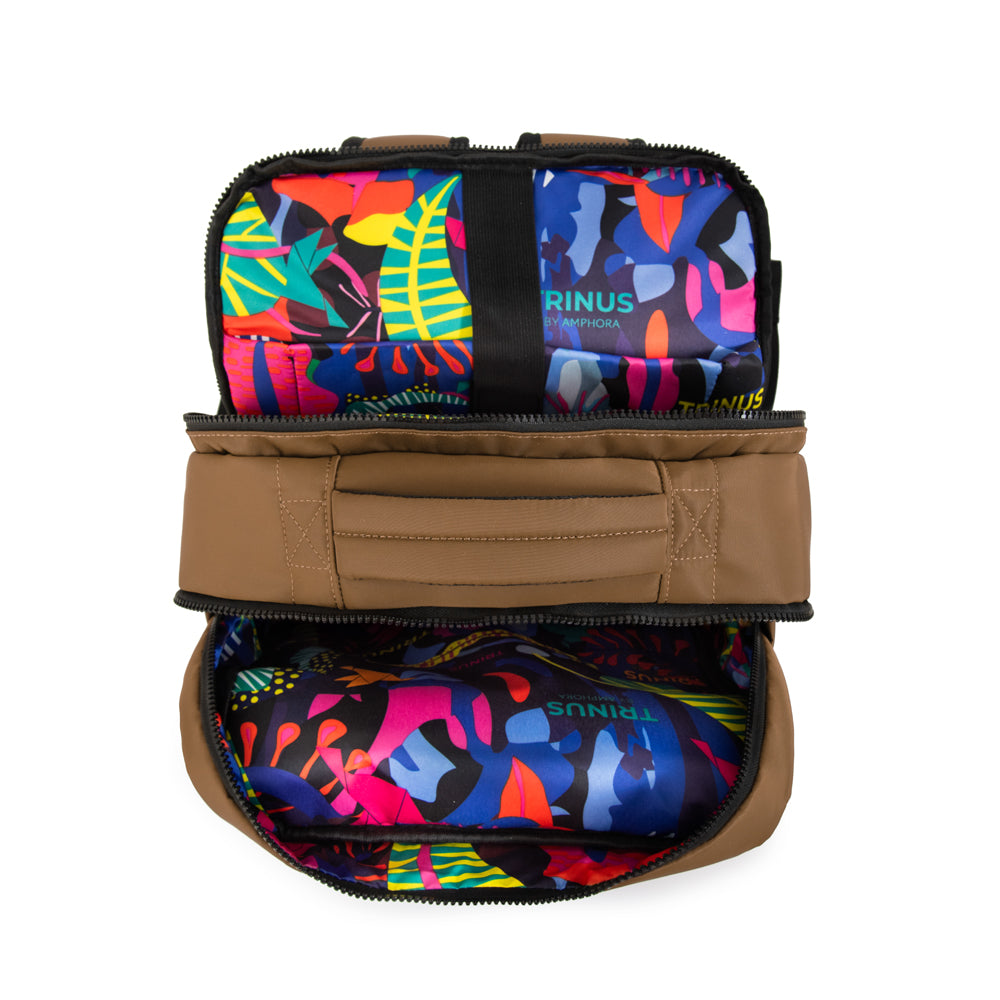 Mochila travel dania grande beige oscuro