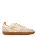 Zapatilla dania cuero beige