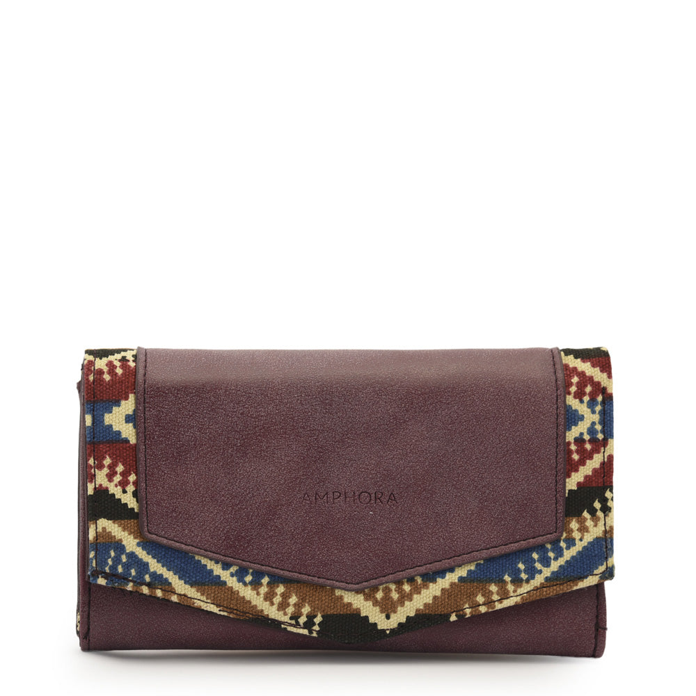 Billetera acordeon calvin mediana berry