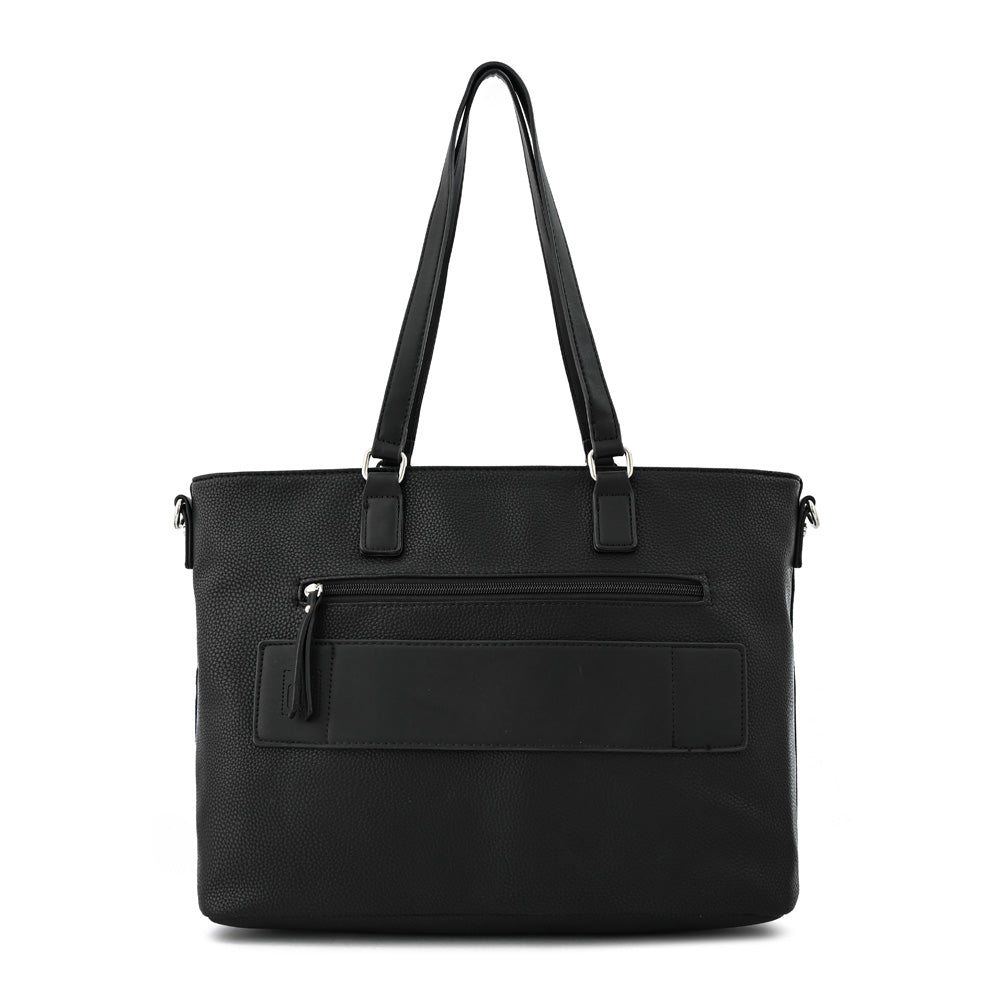 Cartera tote porta notebook gallet grande negro