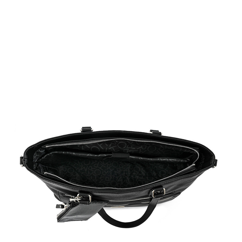 Cartera tote porta notebook gallet grande negro