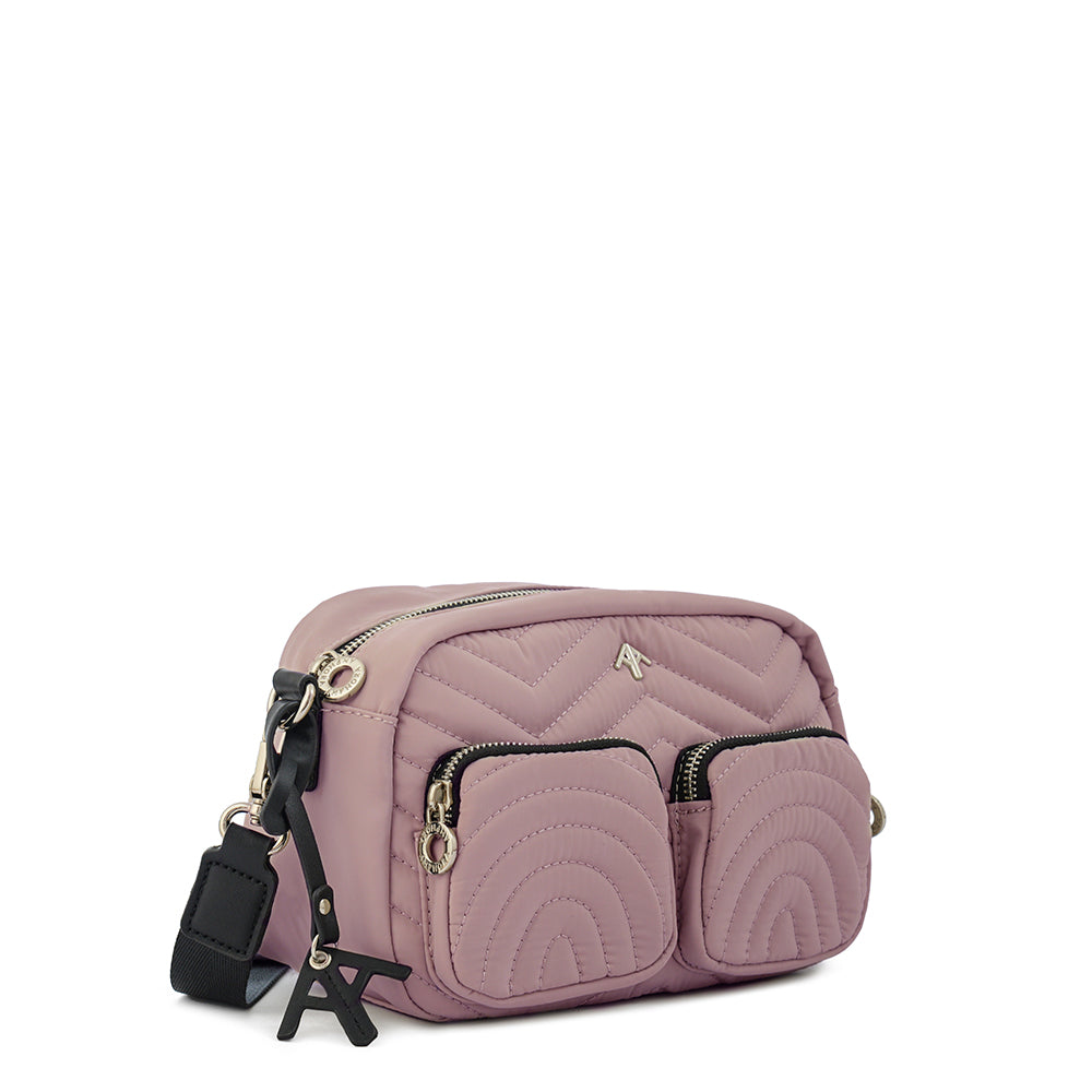 Cartera bandolera georgia pequeña rosa viejo