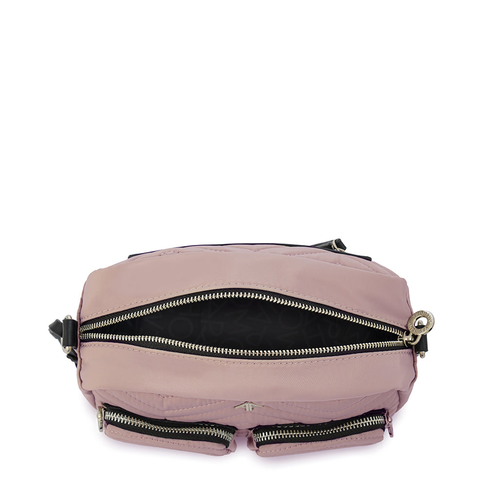 Cartera bandolera georgia pequeña rosa viejo