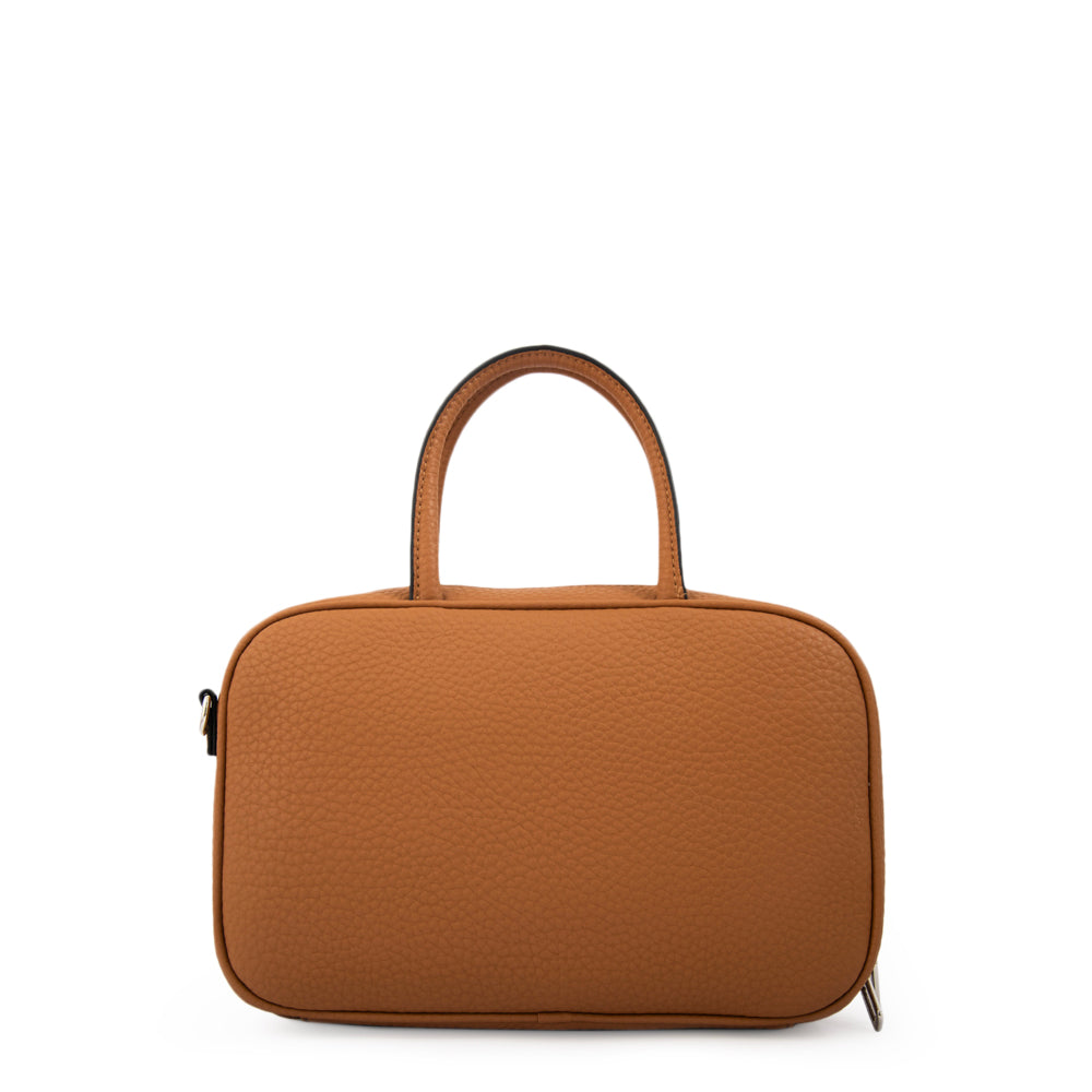 Cartera bandolera con asas hilda mediana camel