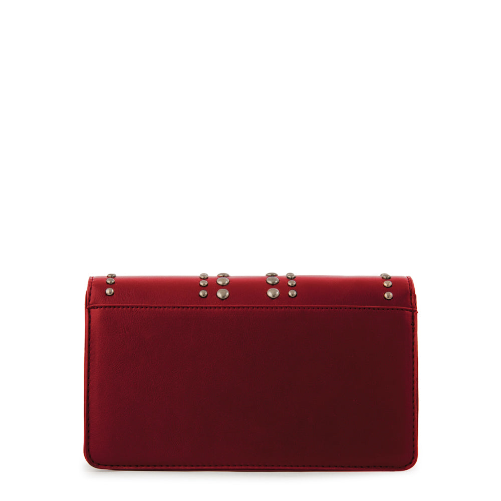 Cartera bandolera con tapa inglaterra pequeña rojo