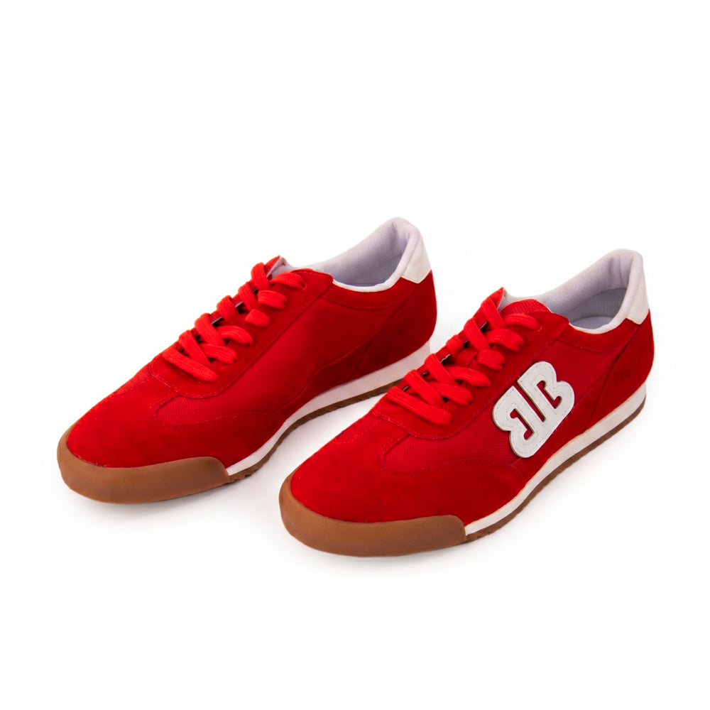 Zapatilla ivy cuero rojo