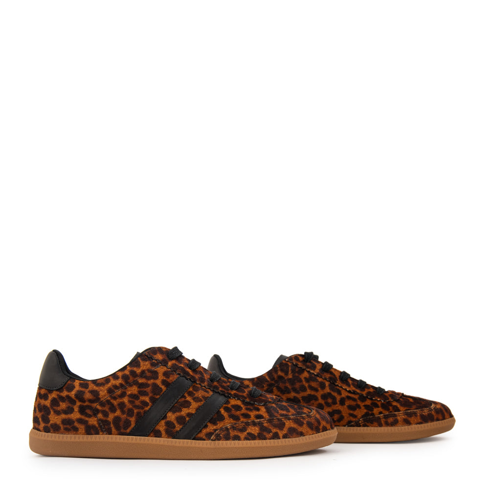 Zapatilla liu cuero camel