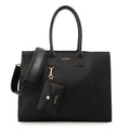 Cartera tote porta notebook mabel grande negro