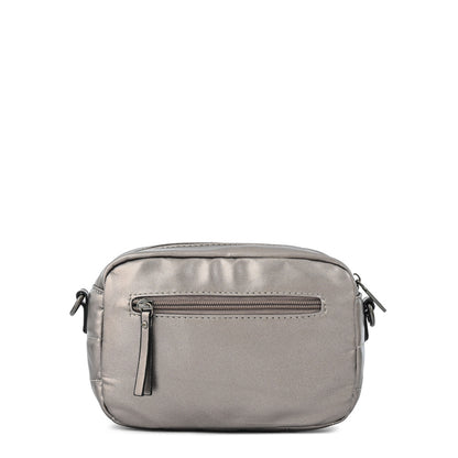 Cartera Bandolera maricel pequeña plateado oscuro