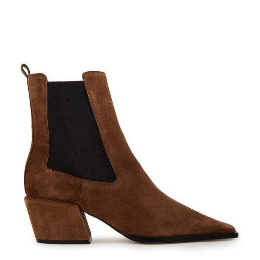 Botin olivia cuero café medio