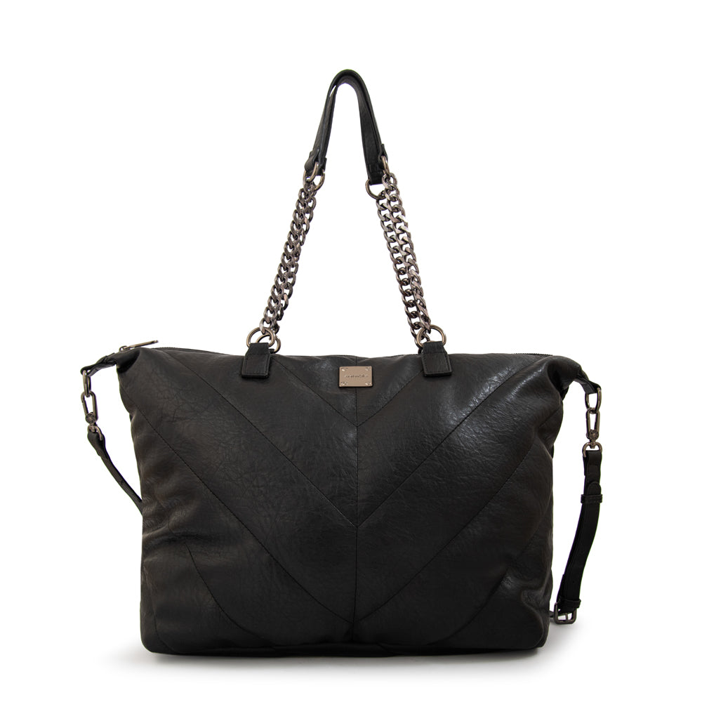 Cartera tote onix grande negro