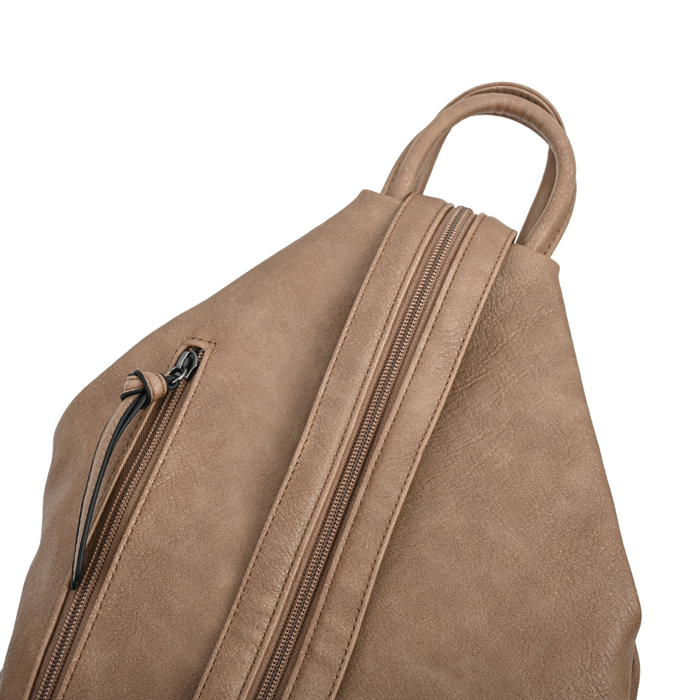 Mochila mediana yomy taupe