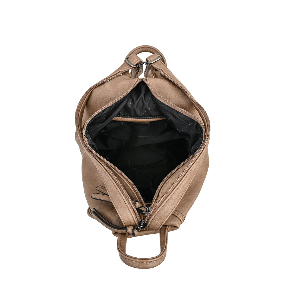 Mochila yomy mediana taupe