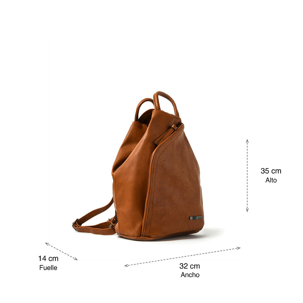 Mochila yomy mediana café medio