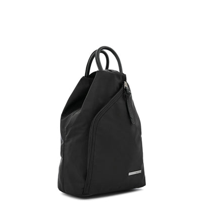 Mochila mediana yomy negro texturizado