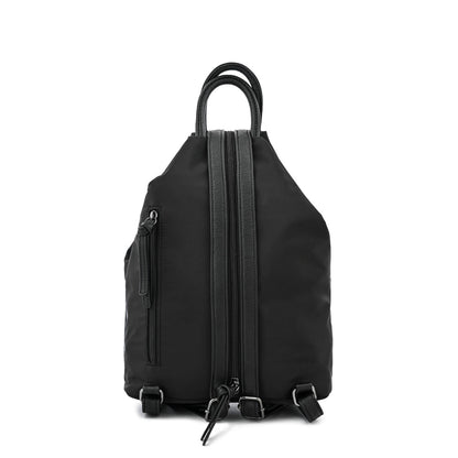 Mochila mediana yomy negro texturizado