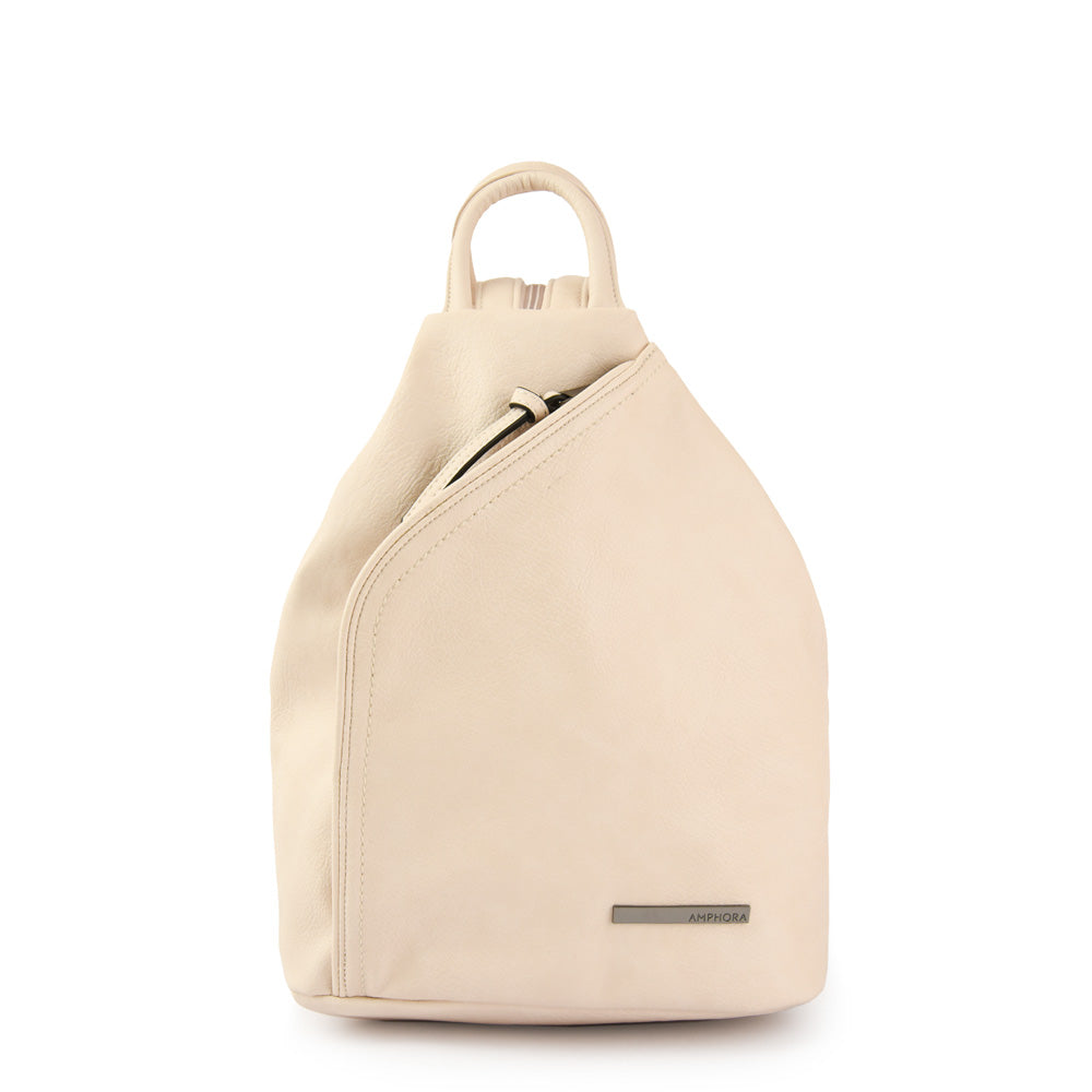 Mochila yomy mediana blanco crudo