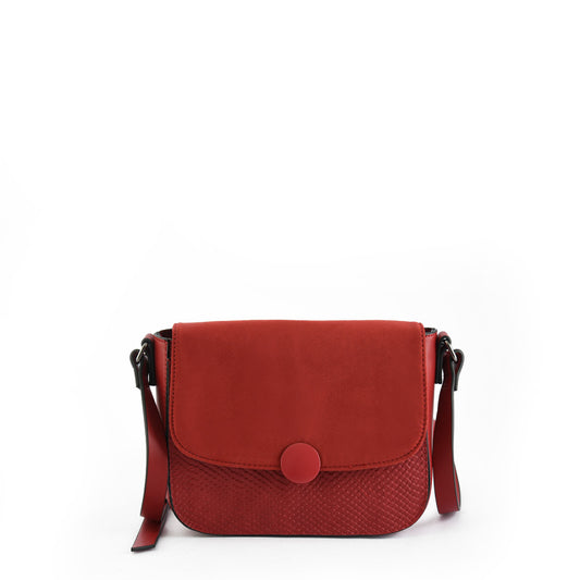 Cartera bandolera pequeña bouton rojo