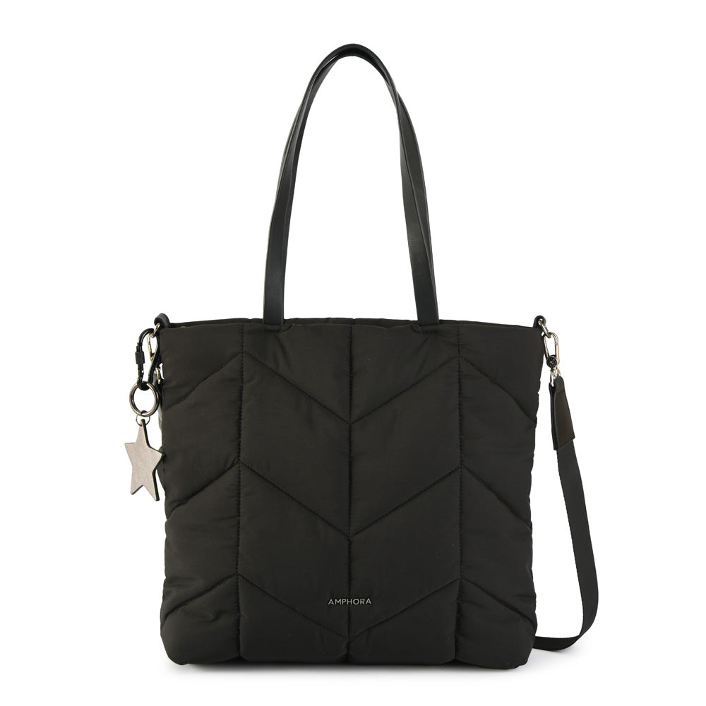 Cartera tote shopping novak grande negro