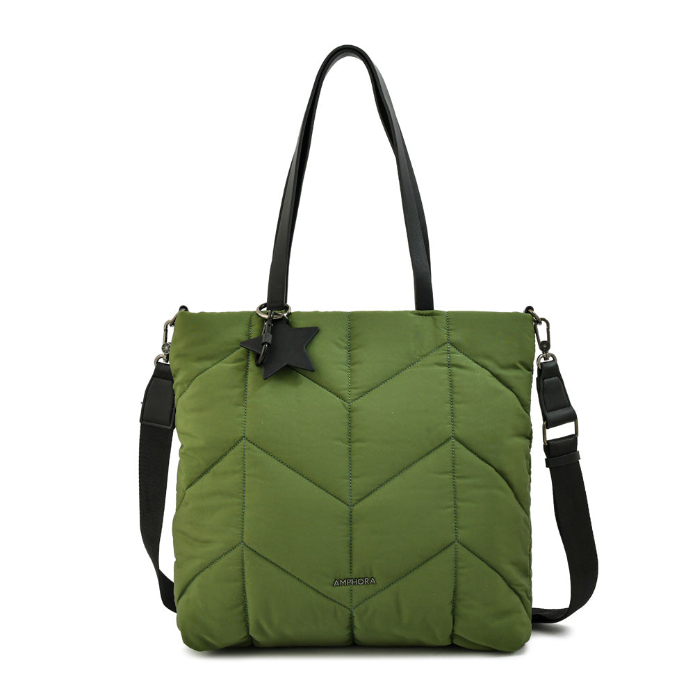 Cartera tote shopping novak grande verde oliva