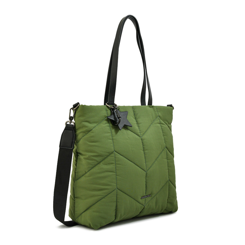 Cartera tote shopping novak grande verde oliva