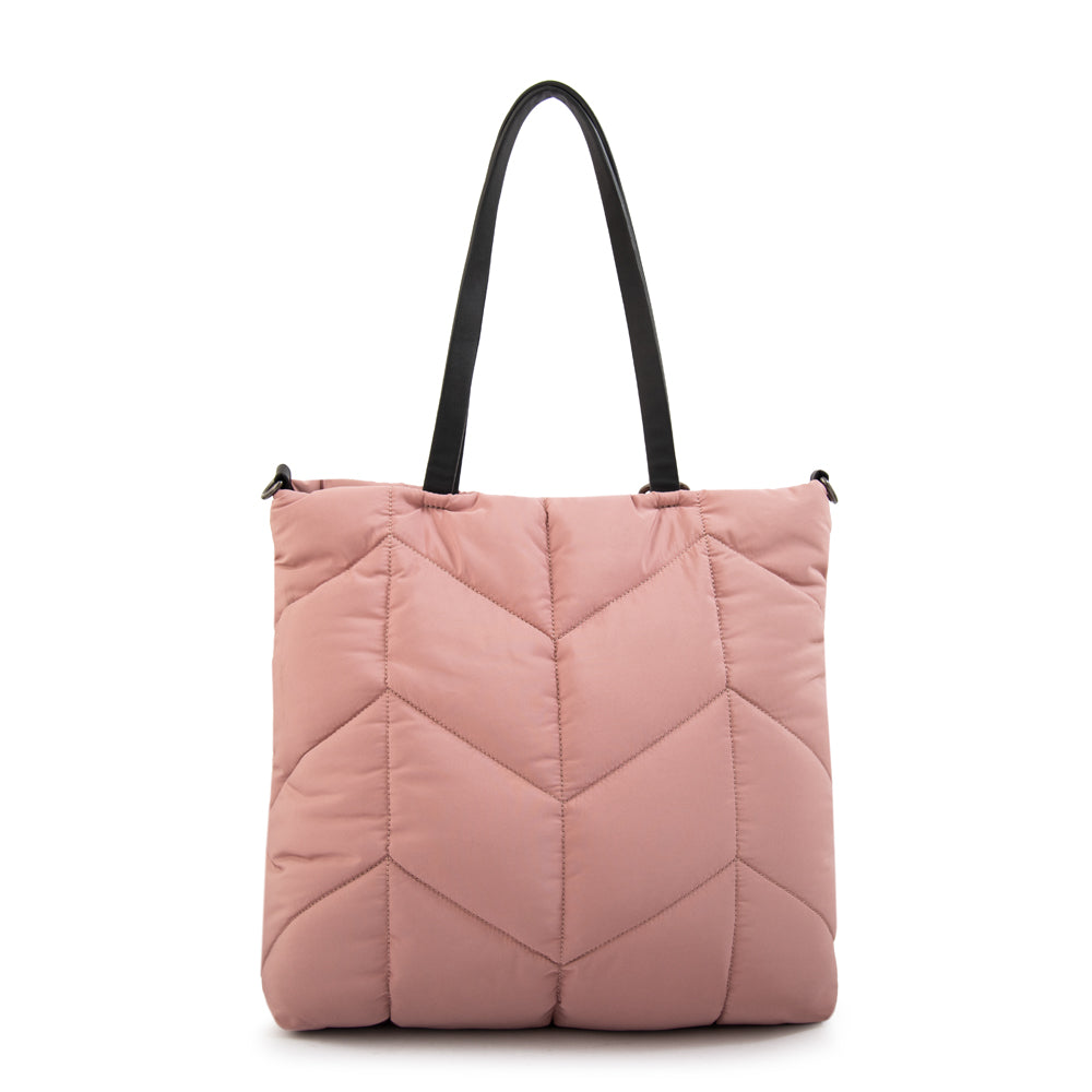 Cartera tote shopping novak grande rosa viejo