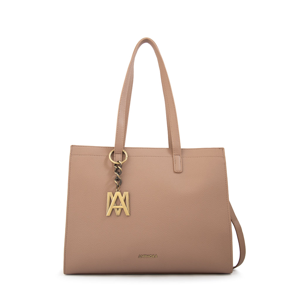 Cartera tote miller grande taupe oscuro