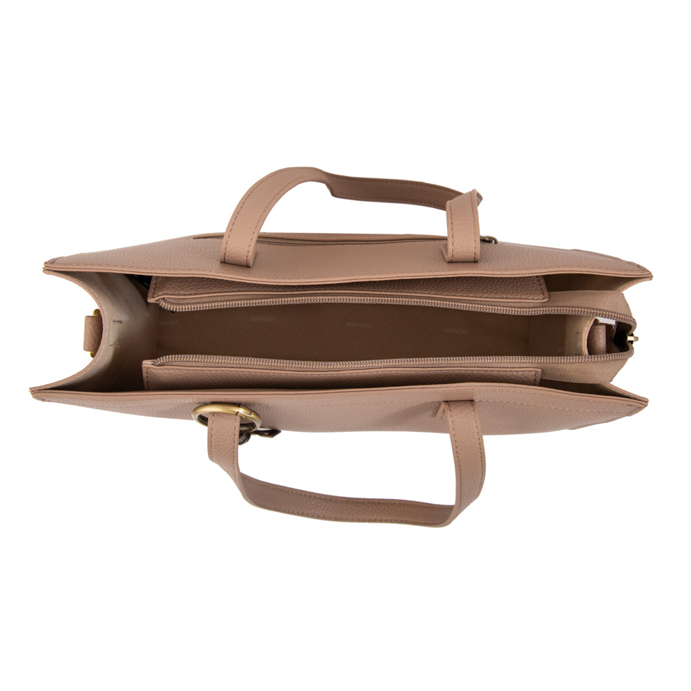 Cartera tote miller grande taupe oscuro