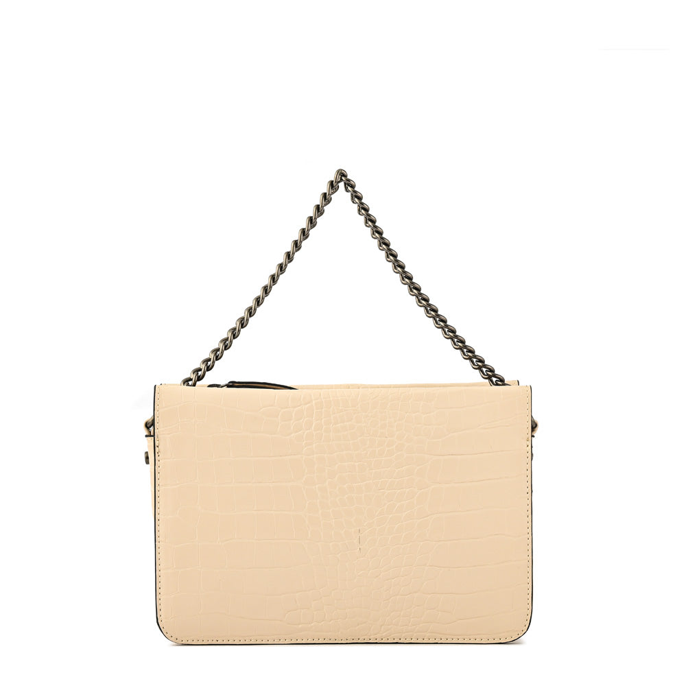 Cartera bandolera anaya pequeña blanco crudo