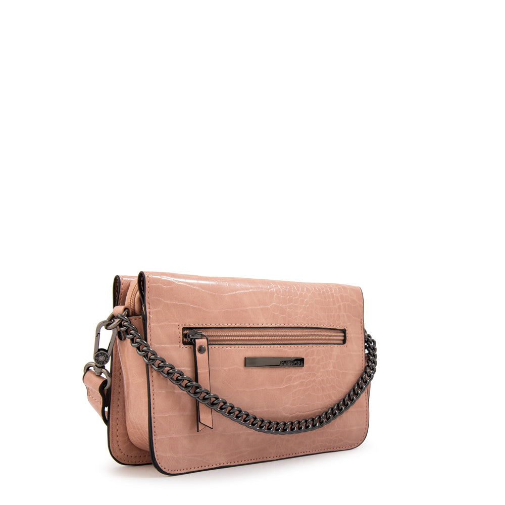 Cartera bandolera anaya pequeña rosa viejo