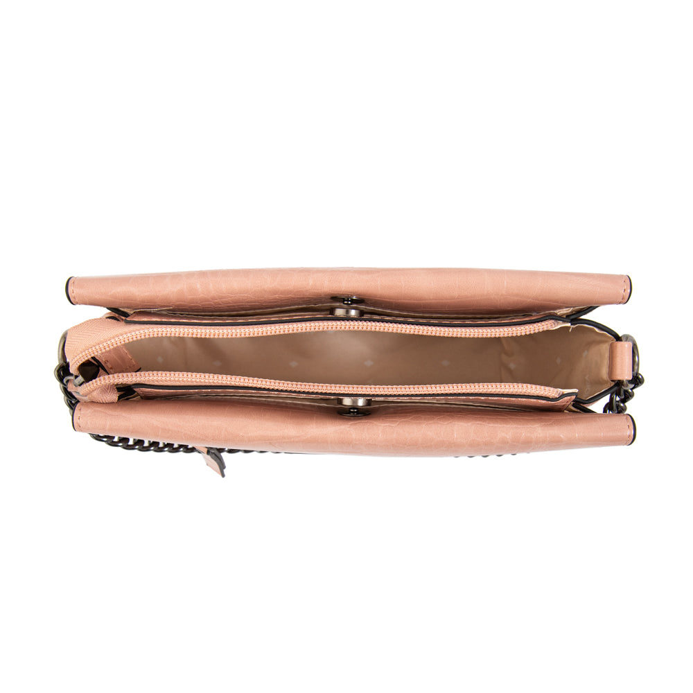 Cartera bandolera anaya pequeña rosa viejo