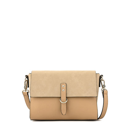 Cartera bandolera mediana isidora beige