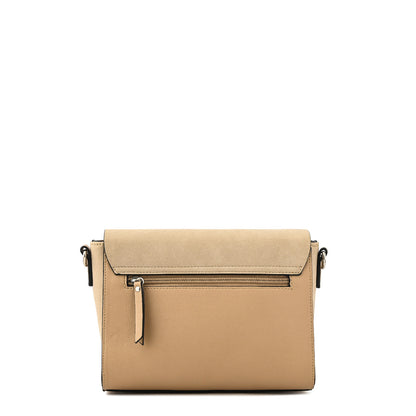 Cartera bandolera mediana isidora beige