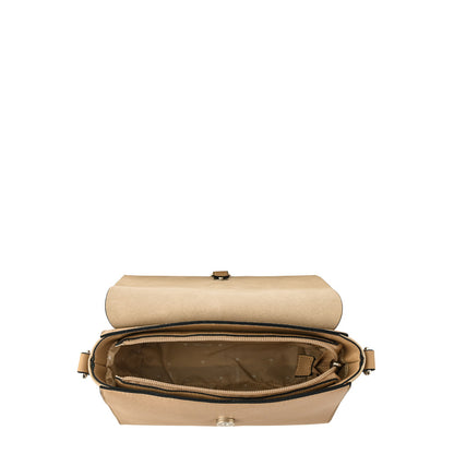 Cartera bandolera mediana isidora beige