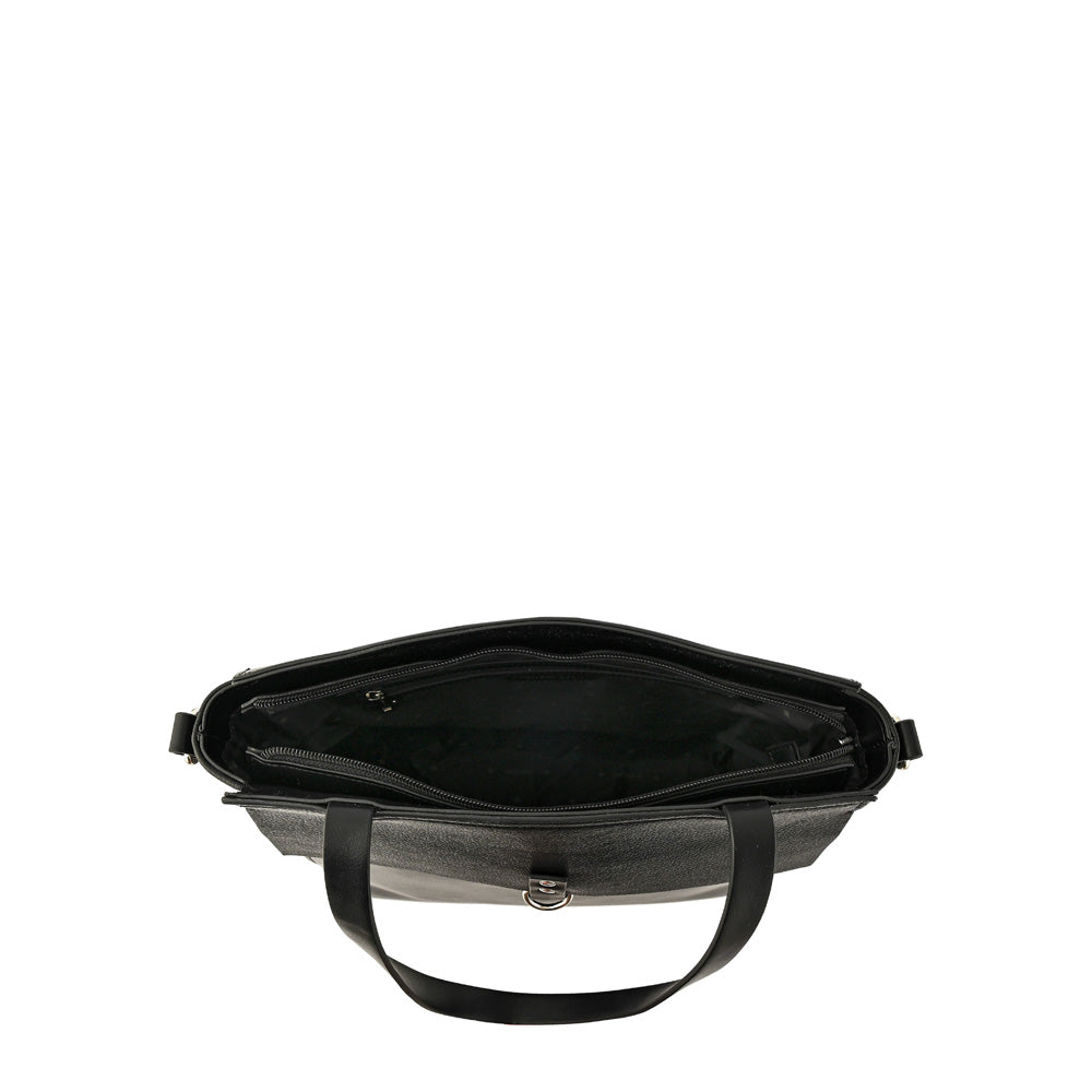 Cartera tote isidora grande negro especial